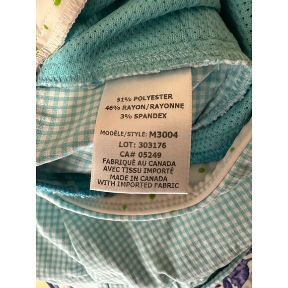 Swing Control Master Gingham Crop Pants Womens Golf Blue Size 6 Athletic Pockets - Picture 6 of 6